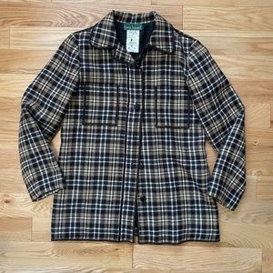 Vintage harve Bernard plaid 100% wool jacket
